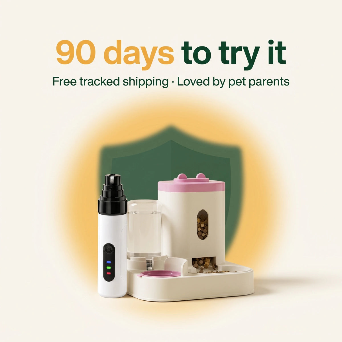 90 days to try it - free tracked shipping, loved by pet parents